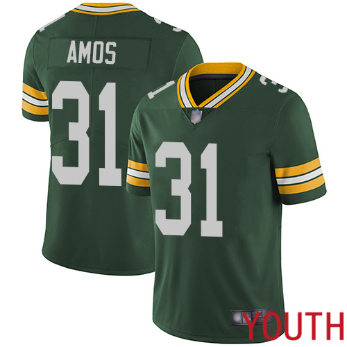 Green Bay Packers Limited Green Youth #31 Amos Adrian Home Jersey Nike NFL Vapor Untouchable